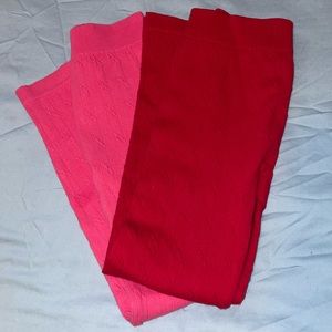 2 pair of girls Faded Glory knit leggings